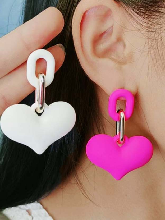 Women's Valentine's Day Heart Fashion Earrings-POIULTD