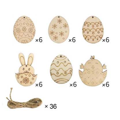 🔥Easter Sale🔥DlY Easter Wood Egg Slices