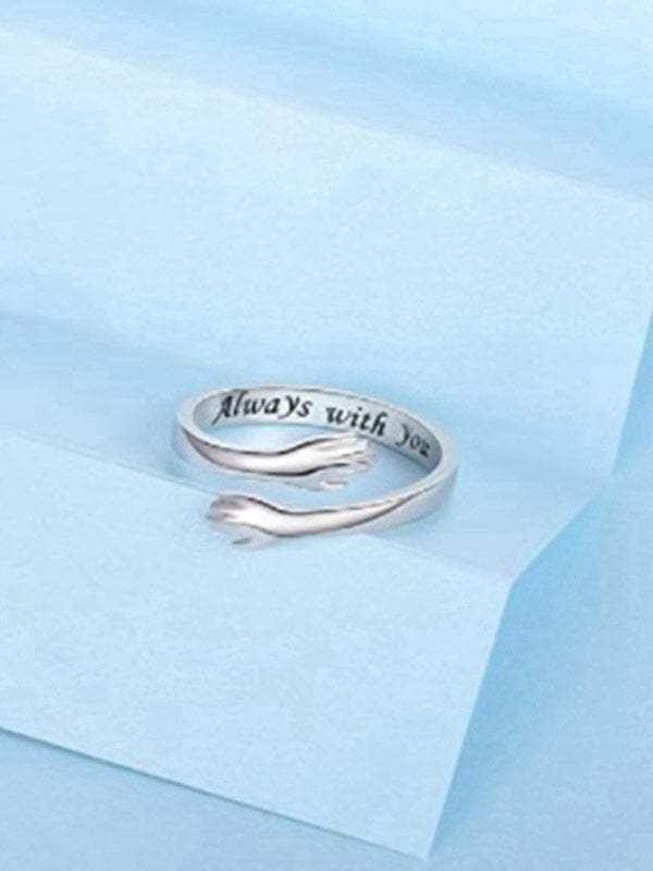 Always With You Alloy Split Adjustable Ring-POIULTD