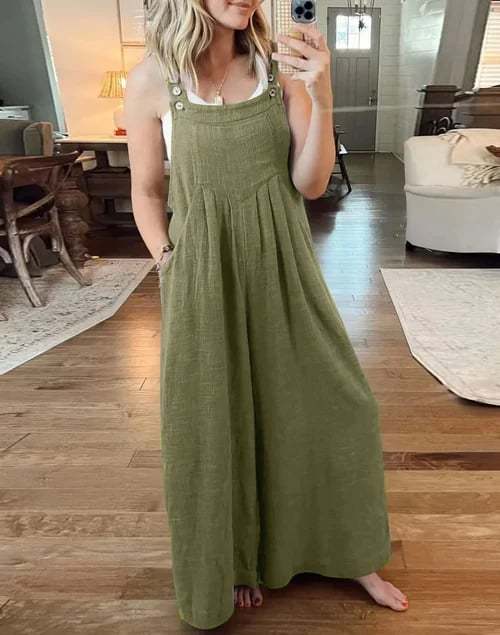 ✨2023 HOT SALE✨ PLUS SIZE WIDE LEG OVERALLS JUMPSUIT(BUY 2 FREE SHIPPING)-POIULTD