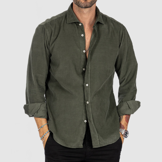 Men's Thin Everyday Corduroy Shirt-POIULTD