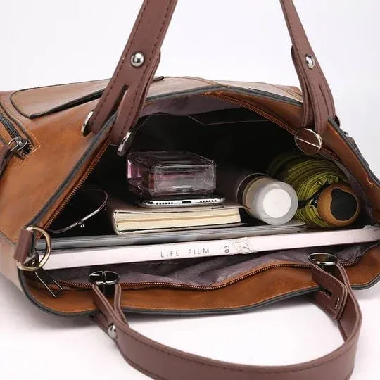 🔥 48%- Ladies vintage leather shoulder bag-POIULTD