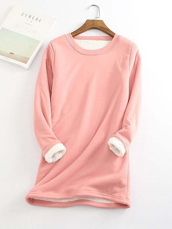 💥Sold 20000+,  Sales > Extra 8% off code:  8💥2022 NEW Casual Cotton Round Neck Solid Sweatshirt (S-5XL)-POIULTD