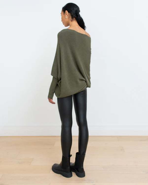 Asymmetric Draped Jumper-POIULTD
