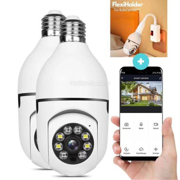 The Original BulbCam360™️ - Wireless Smart Security Cam-POIULTD