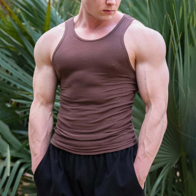 Men's Sleeveless T-shirt-POIULTD
