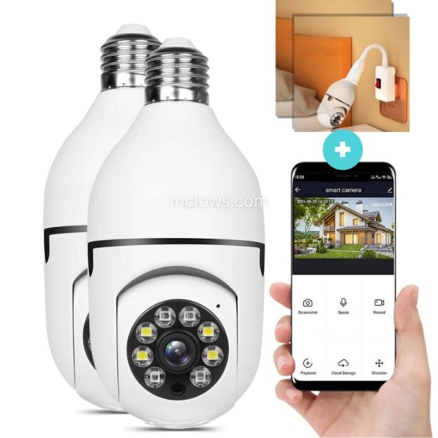 The Original BulbCam360™️ - Wireless Smart Security Cam-POIULTD