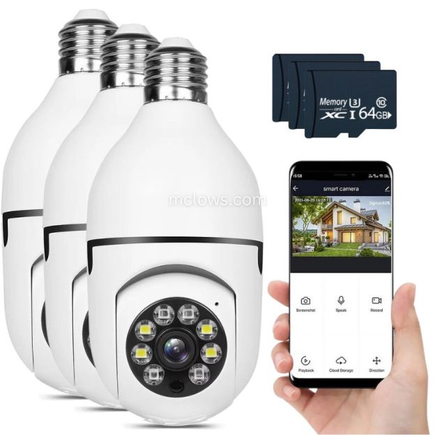 The Original BulbCam360™️ - Wireless Smart Security Cam-POIULTD