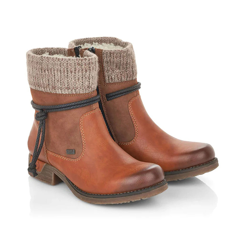 🔥Last Day Promotion 50% OFF - Women's Casual Vintage Leather Zip Boot
