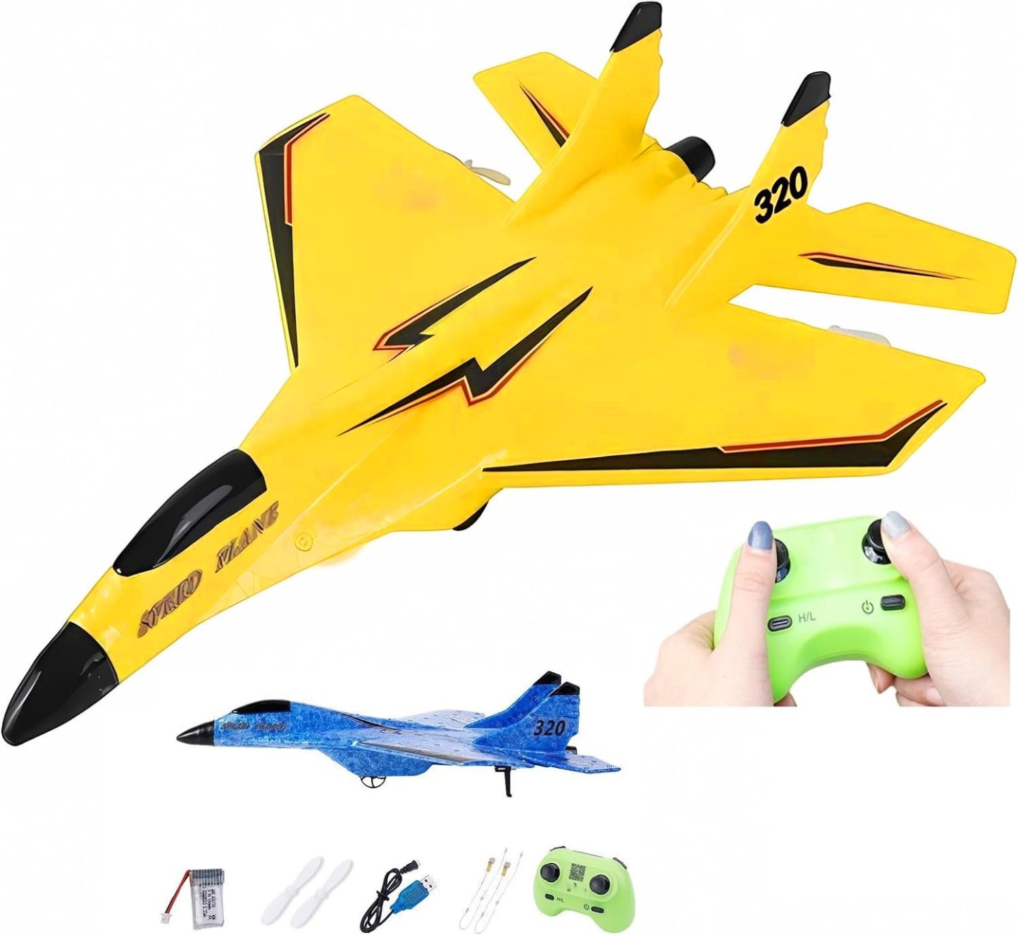 🎁New remote control wireless airplane toy-POIULTD