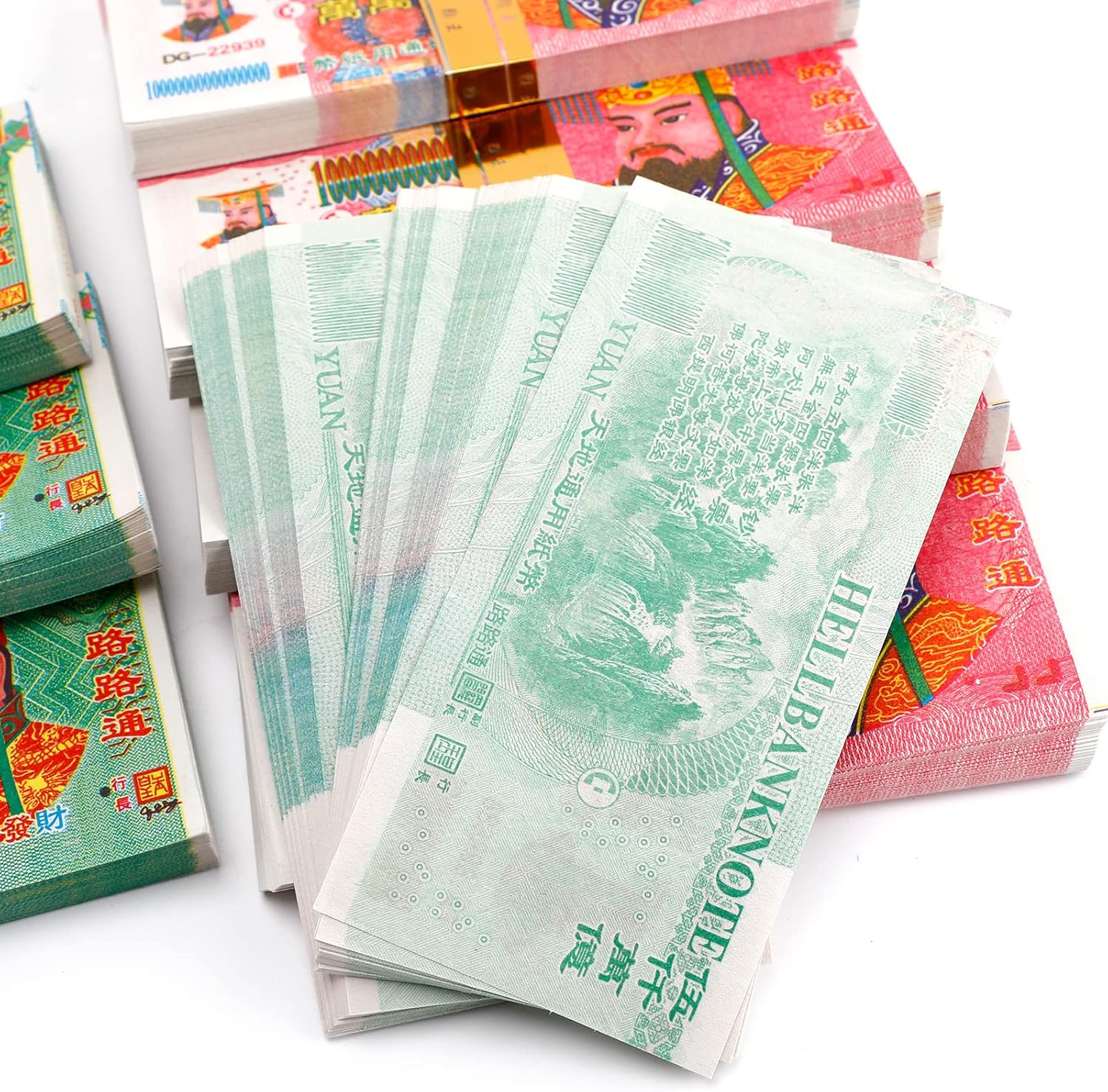 100Pcs Joss Paper Ancestor Money Traditional Chinese Blessing for Ancestors Hell Bank Note Ancestor Money Sacrificial Items for Tomb-Sweeping Day-POIULTD