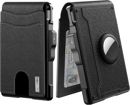 ✨ Wallet for Men - with Pop Up Aluminum Case Money Clip Slim Leather Slots Credit Card Holder RFID Blocking Bifold Minimalist Wallet-POIULTD