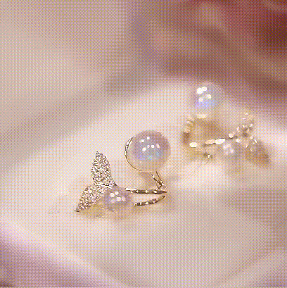 (🔥NEW)Delicate Mermaid Stud Earrings-POIULTD