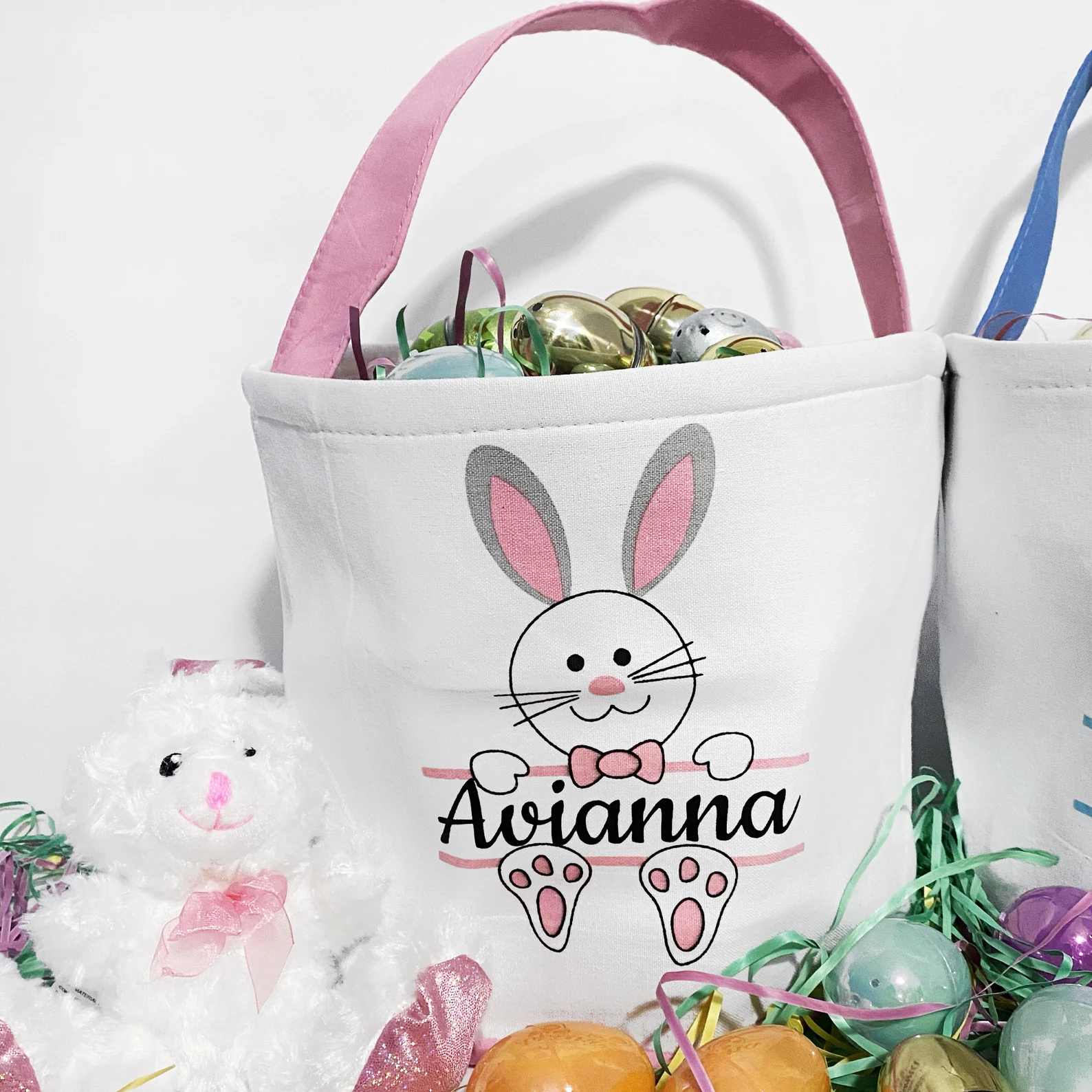 Personalized Easter Bunny Basket - Buy 2 Get 1 Free-POIULTD