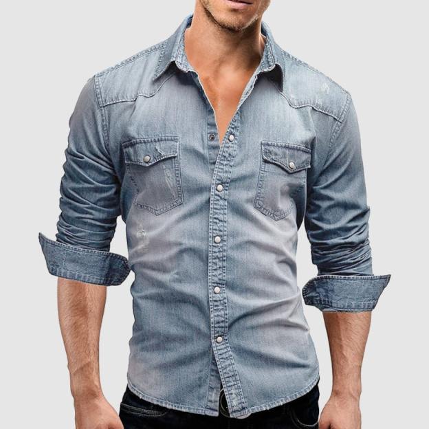 Miami Denim Shirt-POIULTD
