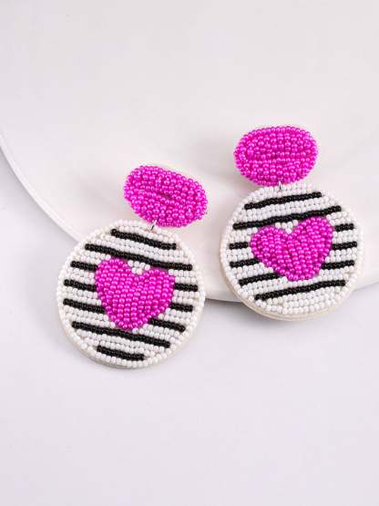 Women's Valentine's Day New Letter LOVE Acrylic Earrings-POIULTD