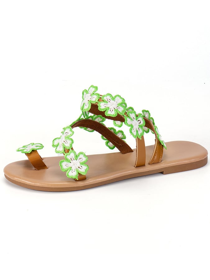 Women's Bohemian Handmade Fashion Sunflower Sandals-POIULTD
