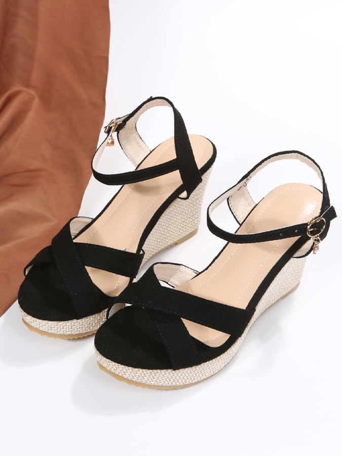 Summer New Round Head Word With Slopes With Thick Bottom Sandals With Simple Versatile Fashion Women's Shoespers-POIULTD