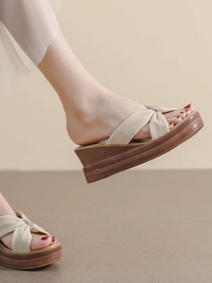 Wear Thick Bottom Anti -Slip Summer New Fairy Sand Slippers-POIULTD