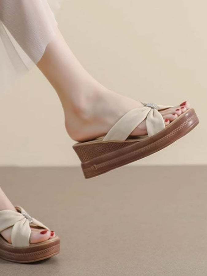 Wear Thick Bottom Anti -Slip Summer New Fairy Sand Slippers-POIULTD
