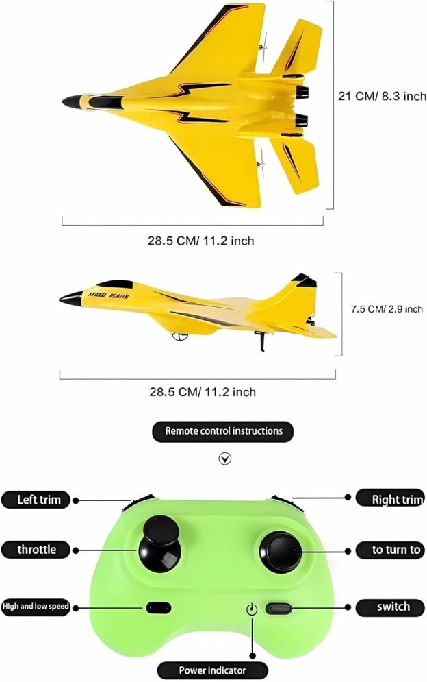 🎁New remote control wireless airplane toy-POIULTD