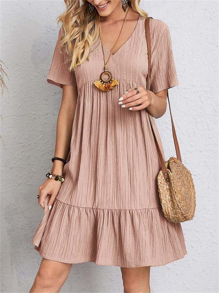 🔥 Retro V-neck women's clothing-POIULTD
