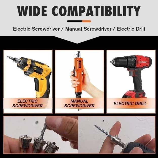 (🎅HOT SALE NOW-49% OFF) Magnetic Collar Positioning Screwdriver Bits (5PCS/SET)-POIULTD