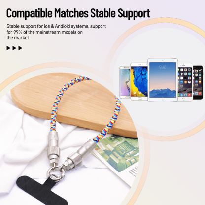 🔥🔥2-in-1 Mobile Phone Lanyard & Charging Cable, compatible with USB-C to USB-C and USB-C to Lightning interfaces-POIULTD