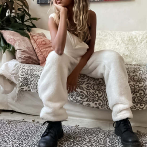 Women's Fleece Warm Loose Casual Jumpsuits-POIULTD