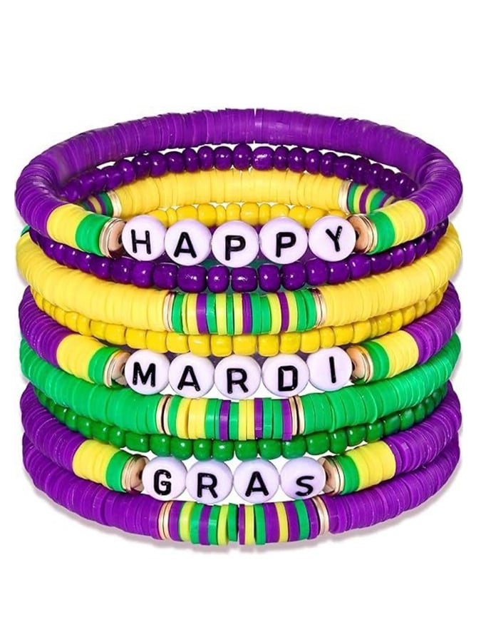 Unisex Mardi Gras Bracelets-POIULTD