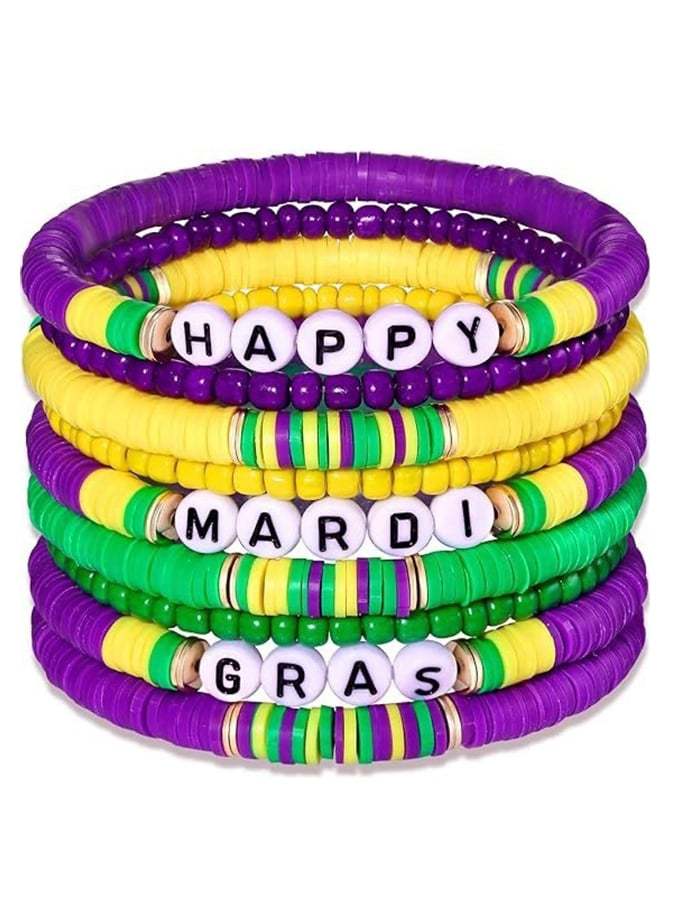 Unisex Mardi Gras Bracelets-POIULTD