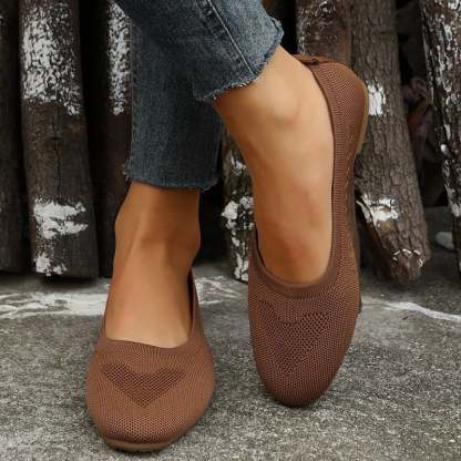 Casual Soft Sole Hollow Out Weave Women's Flat Shoes-POIULTD