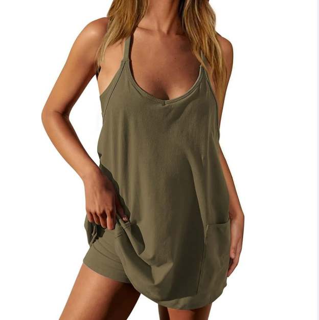 🔥Last Day 49% OFF - 🎁Women's Sleeveless Summer Dress with Shorts-POIULTD