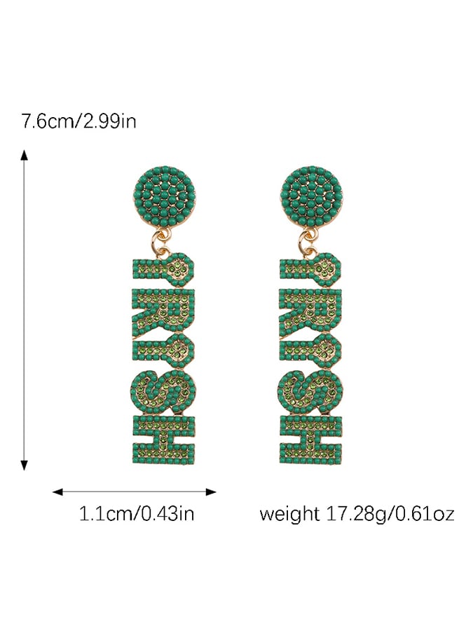 Women's St. Patrick's Day Irish Earrings-POIULTD