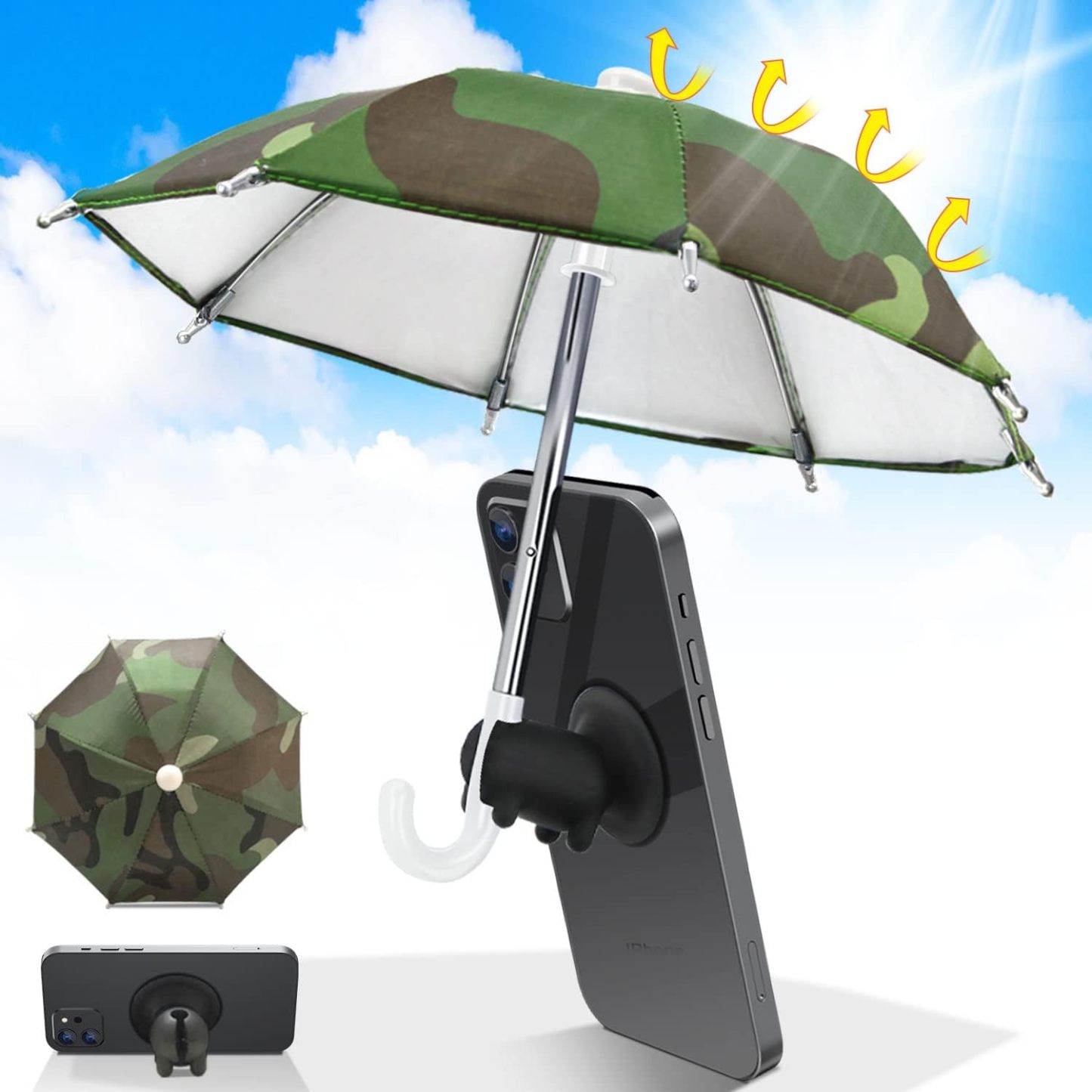 😎Suction Cup Phone Umbrella☂️-POIULTD