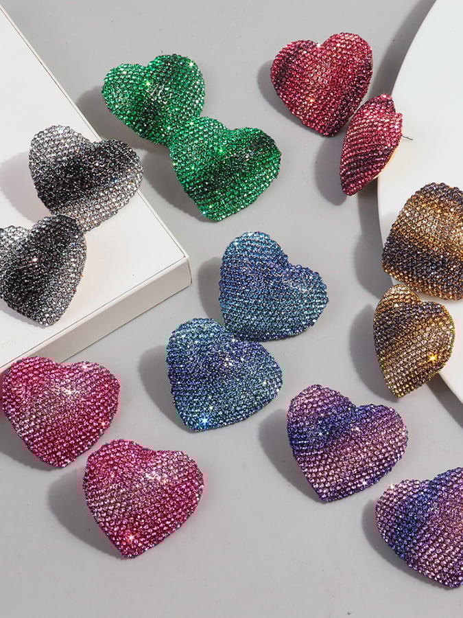 Women's Valentine's Day Heart Fashion Earrings-POIULTD