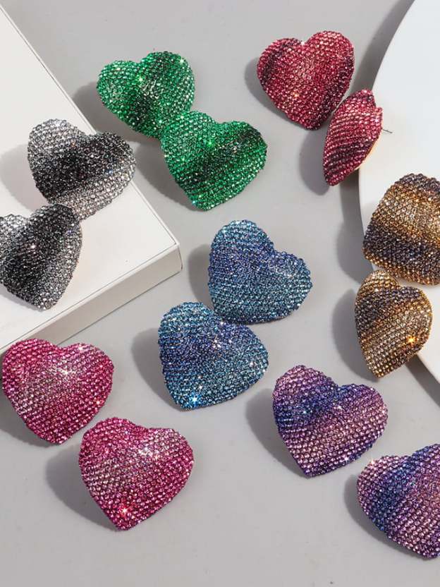 Women's Valentine's Day Heart Fashion Earrings-POIULTD