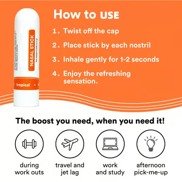 🔥Valentine's Day-Only $4.99 Each!🌹 -Nasal Stick:Free Your Nose | Featured on SharkTank | Powerful Essential Oils with Vapor Flow Technology | Breathe In Life-POIULTD