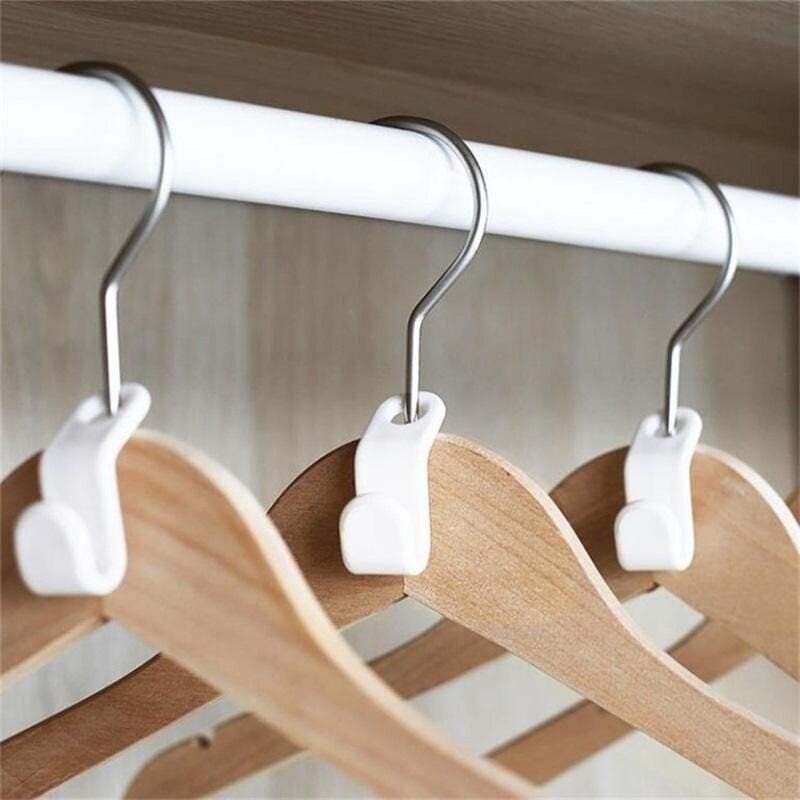 [🔥The 2023 The best closet helper]Space-Saving Clothes Hanger Connector Hooks-POIULTD