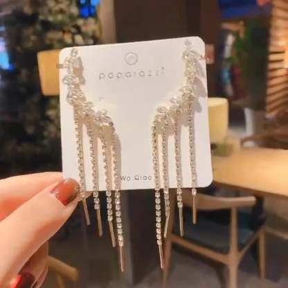 (🌸New Spring)Willow tassel ear cuff earrings-POIULTD