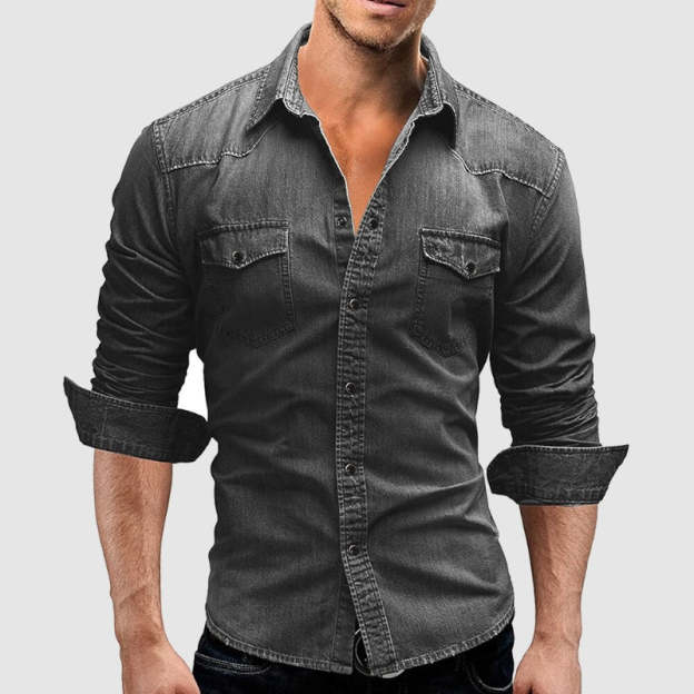 Miami Denim Shirt-POIULTD