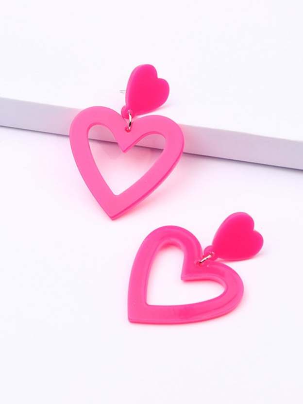 Valentine'S Day Love Acrylic Earrings For Women-POIULTD