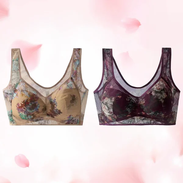 🏆LAST DAY SALE 49% OFF-Ice Silk Lace Cooling Comfort Bra-POIULTD