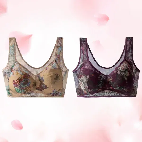 🏆LAST DAY SALE 49% OFF-Ice Silk Lace Cooling Comfort Bra-POIULTD