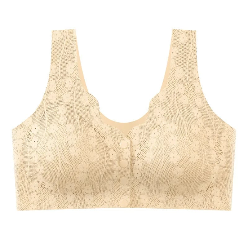 🔥Buy 1 Get 2 Free (3PCS) - Comfortable & Convenient Front Button Bra-POIULTD