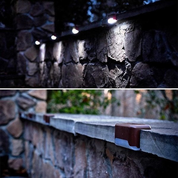 LED Solar Lamp Path Staircase Outdoor Waterproof Wall Light🔥BUY MORE SAVE MORE-POIULTD