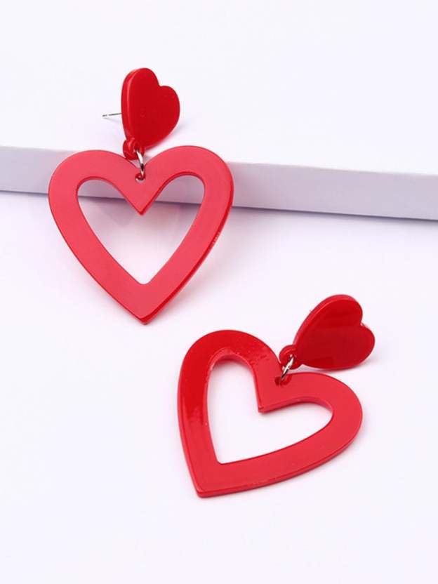 Valentine'S Day Love Acrylic Earrings For Women-POIULTD