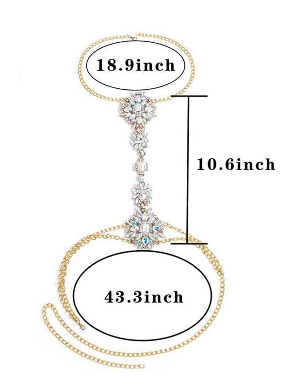 Stylish Diamond Body Chain-POIULTD