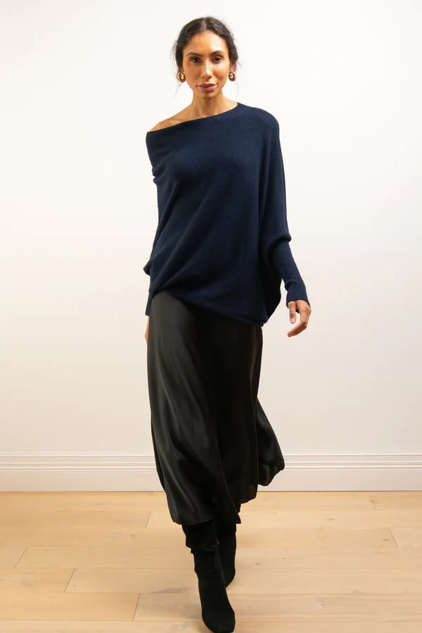 Asymmetric Draped Jumper-POIULTD