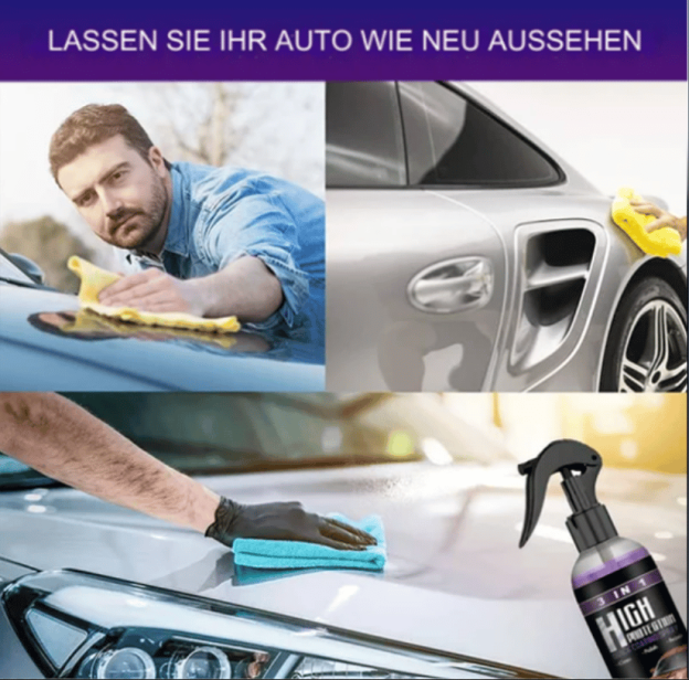 🔥Heiße Aktion - 47% RABATT⏰ 3 in 1 Hochschutz-Auto-Beschichtungsspray-POIULTD
